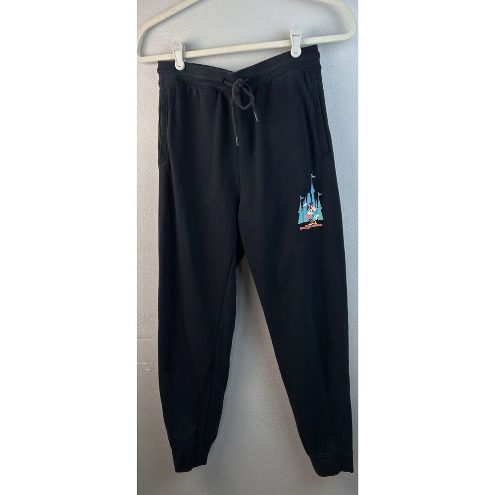 Disney Parks Walt Disney World Sweatpants Joggers-Black-Women's S Mini Mouse